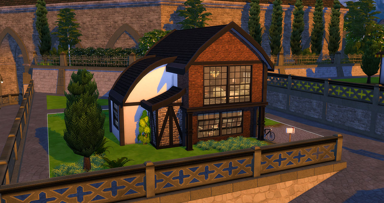 The sims 4 old brick house