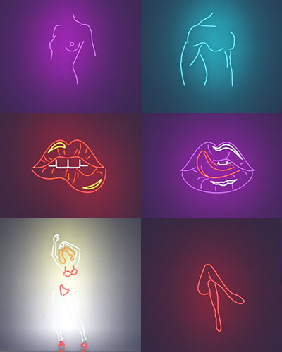 The sims 4 neon signs