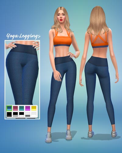 The Sims 4 CC tiktok yoga leggings