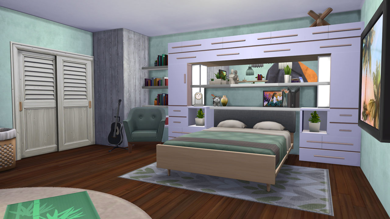 The Sims 4 Modern Midcentry House Bedroom