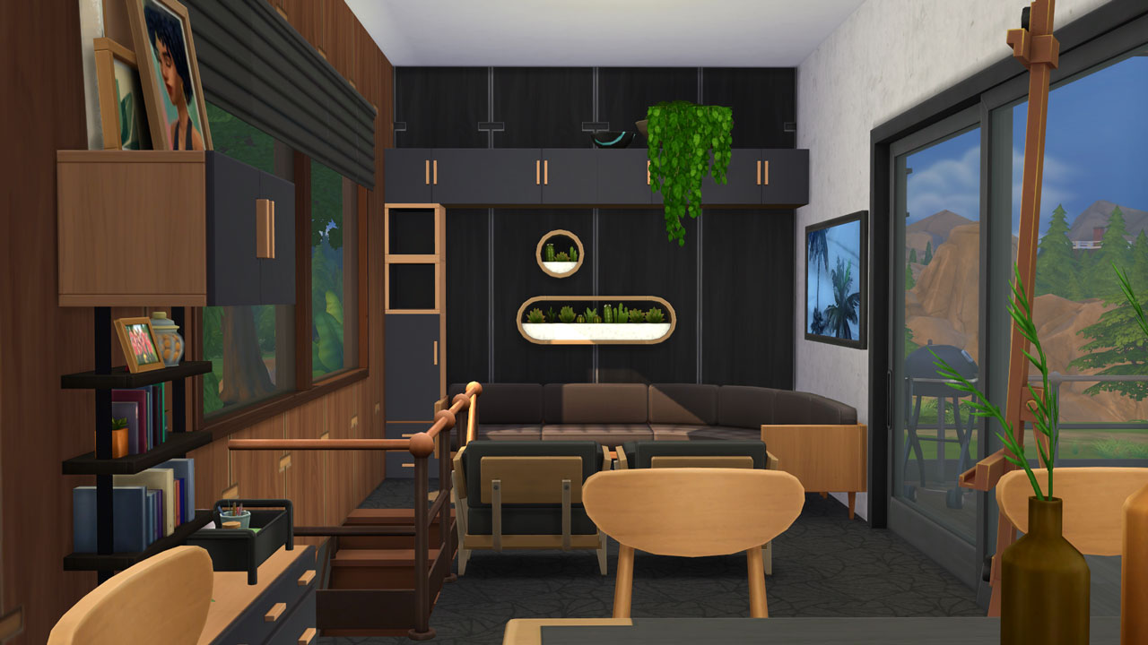 The Sims 4 Modern Midcentry House Livingroom