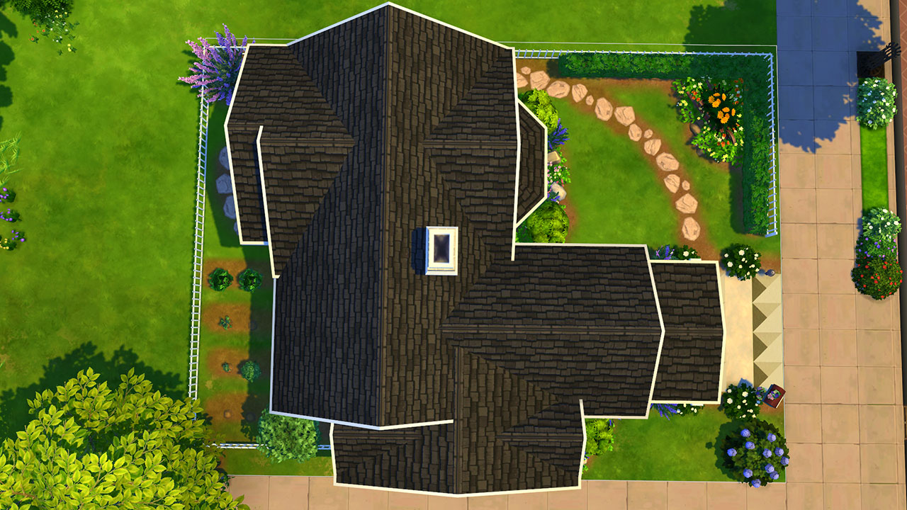 The Sims 4 Stylish Starter Home Roof