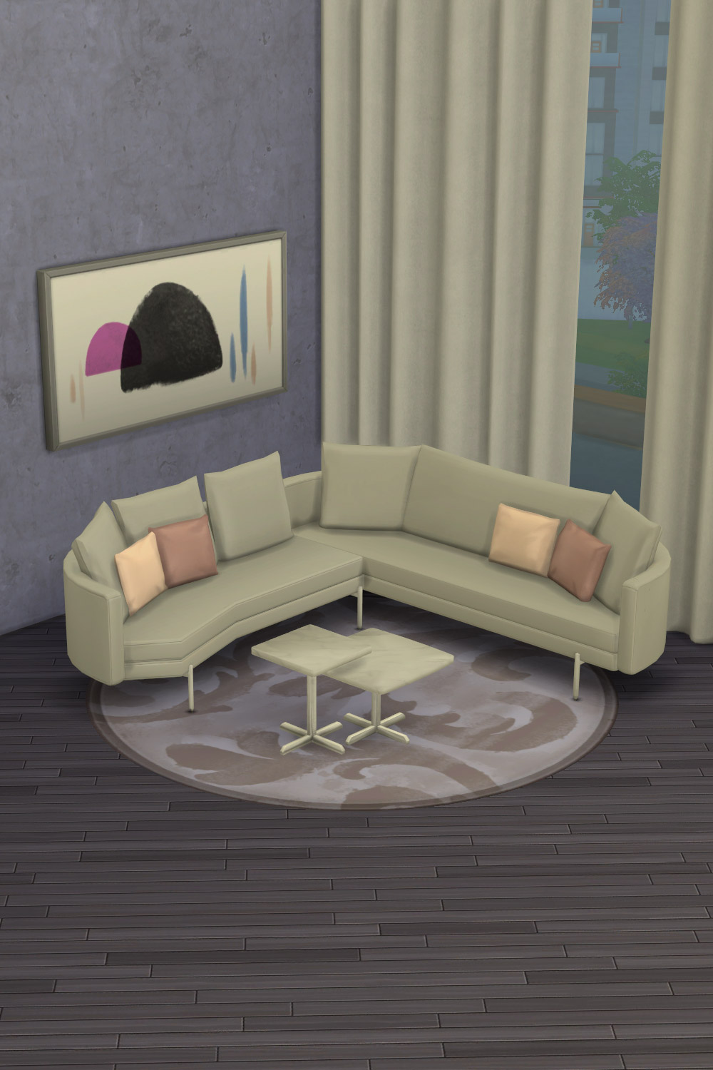 The Sims 4 CC Furniture Sofa Set