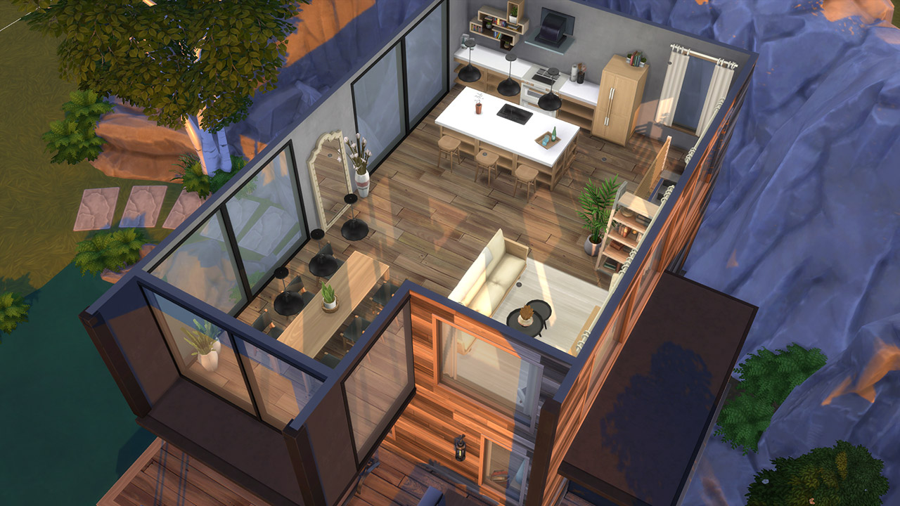 The sims 4 Nordic Lake Lodges second floor