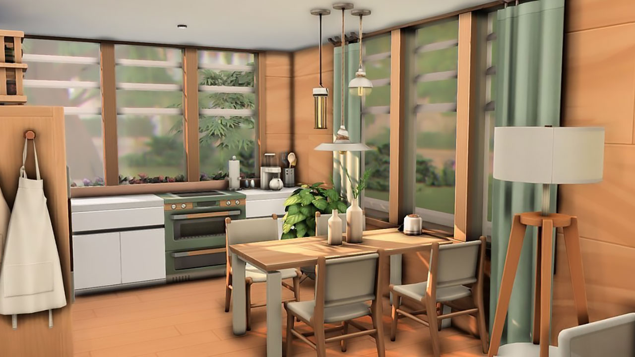 The Sims 4 Modern Tiny Home Kitchen
