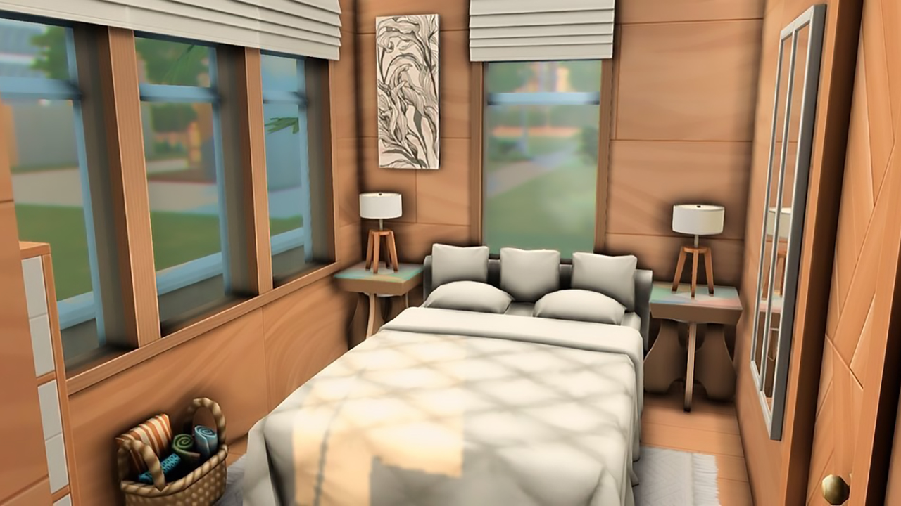The Sims 4 Modern Tiny Home Bedroom