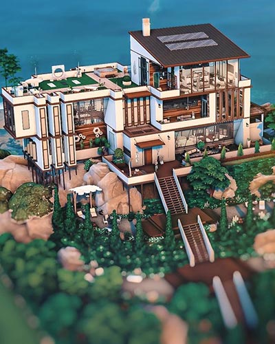 The Sims 4 Celebrity Hilltop Mansion