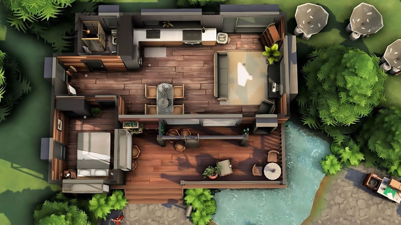 The Sims 4 Eco Tiny Home Floor Plan