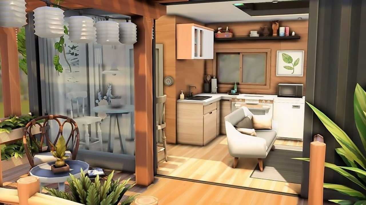 The Sims 4 Container House Kitchen